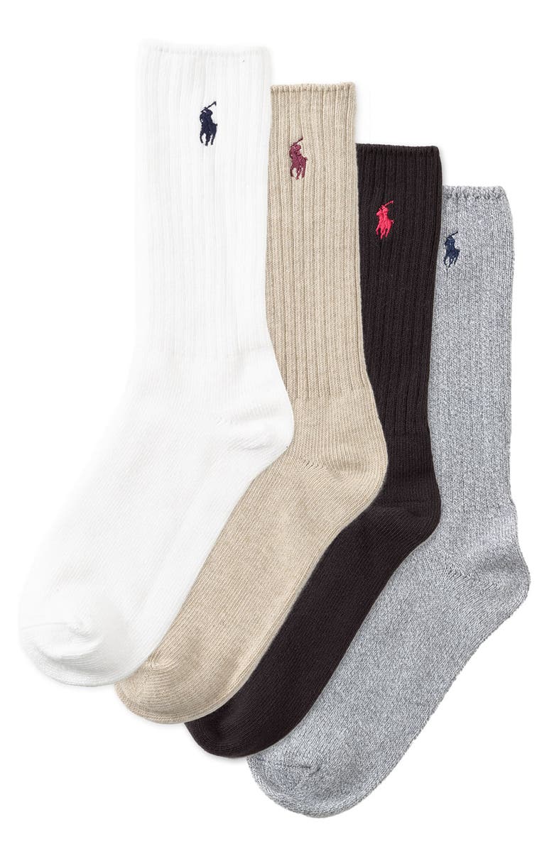 Polo Ralph Lauren Crew Socks, Alternate, color, 