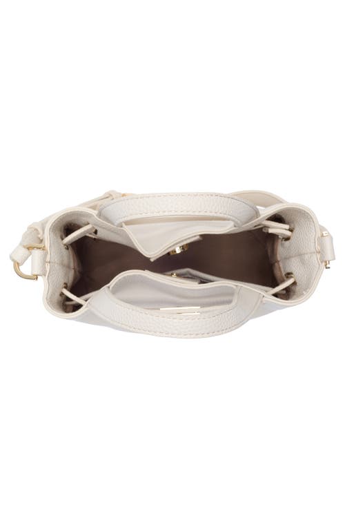 T Tahari Pebble Bucket Bag In Brown