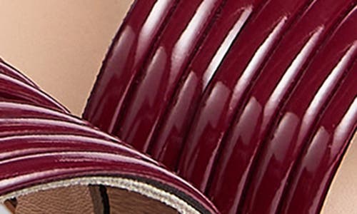 Lk Bennett Etta Ankle Strap Sandal In Bordeaux