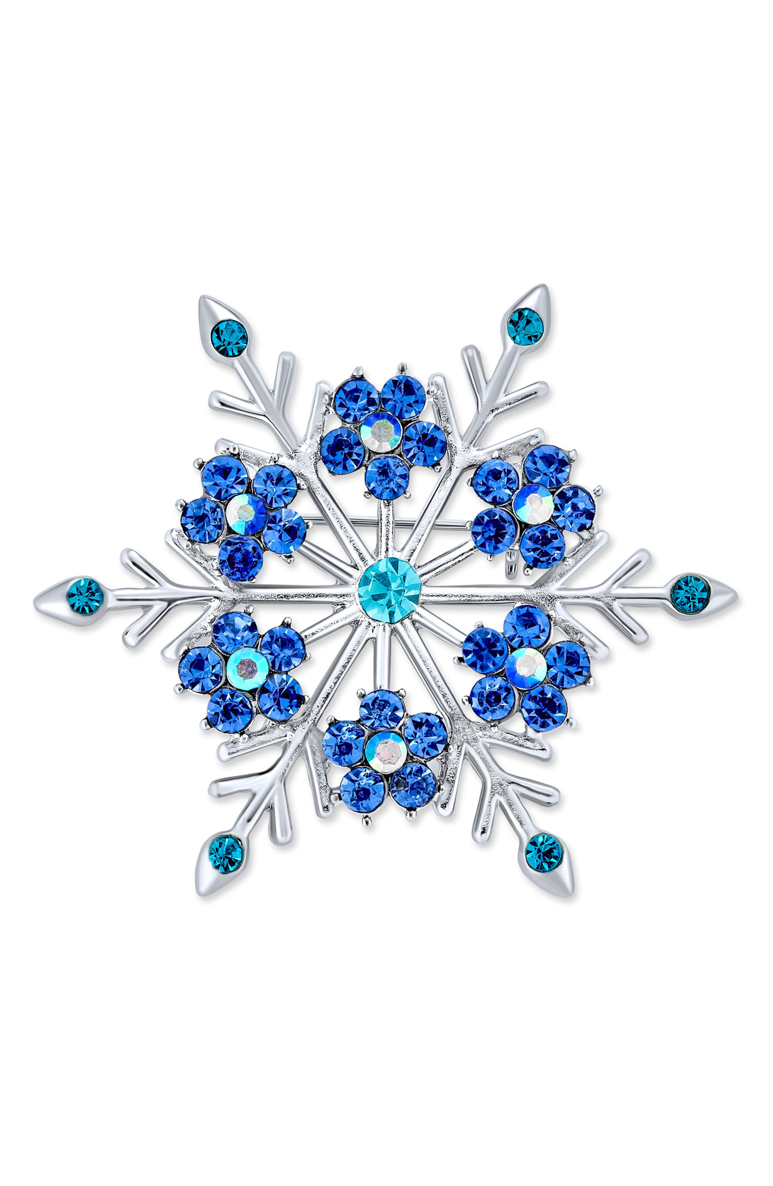 BLING JEWELRY Snowflake Pin