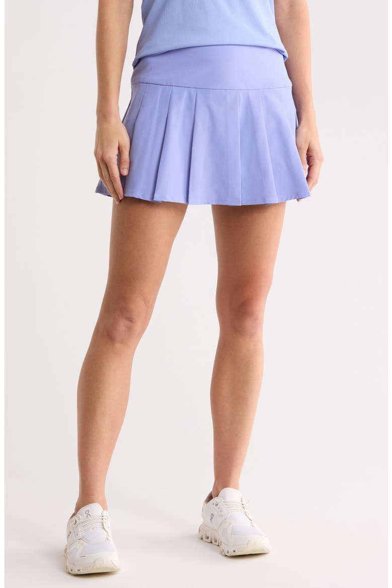 Pleated Performance Skort, Main, color, PALE IRIS
