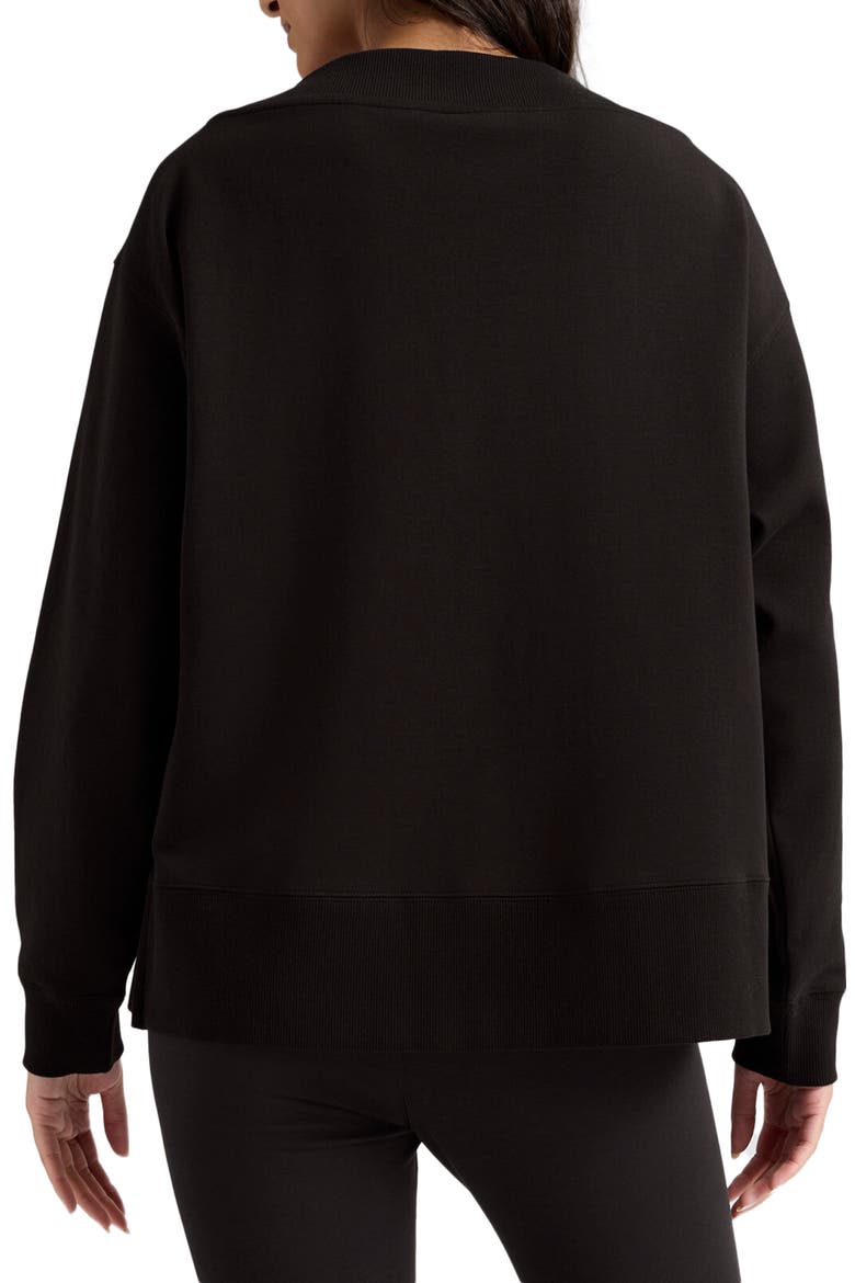 Essential V-Neck Sweatshirt, Alternate, color, PUMA BLACK