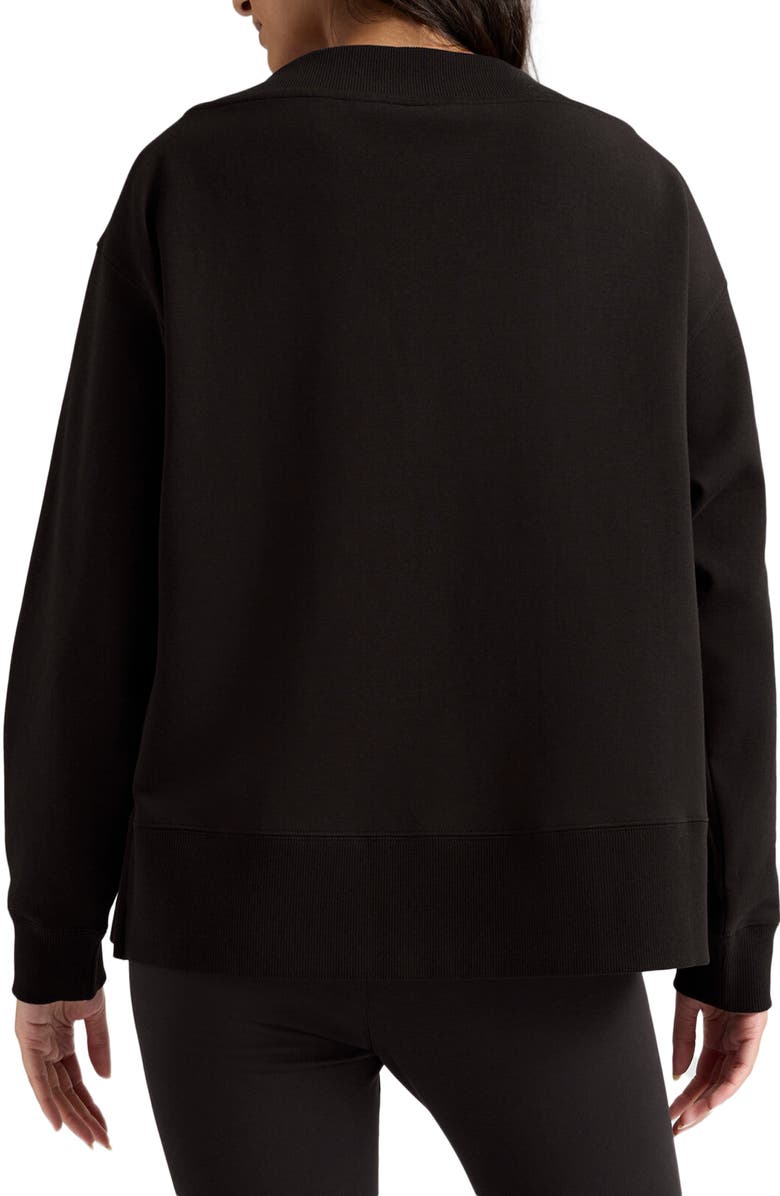 PUMA Essential V-Neck Sweatshirt, Alternate, color, Puma Black