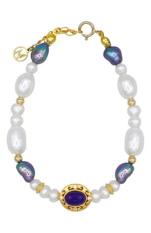 LA MENO Galaxy Freshwater Pearl Bracelet