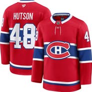 FANATICS Men's Fanatics Lane Hutson Red Montreal Canadiens Home Premium Jersey