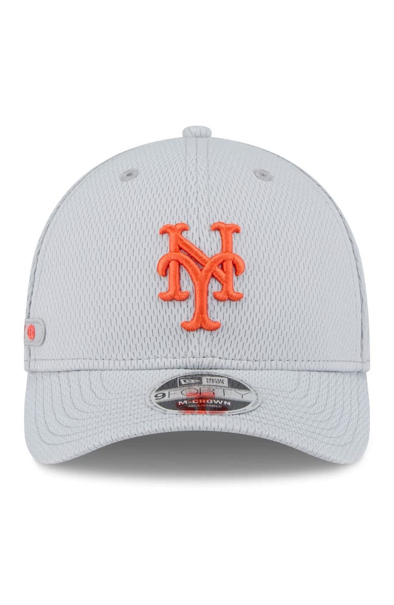 New Era Men's New Era Gray New York Mets 2025 MLB Clubhouse 9FORTY M-Crown Adjustable Hat, Alternate, color, 