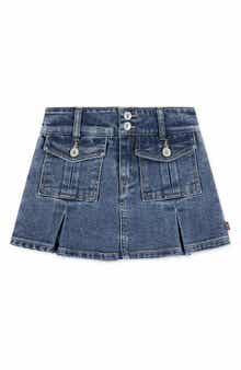 Levi's Kids' Pleated Denim Cargo Miniskirt