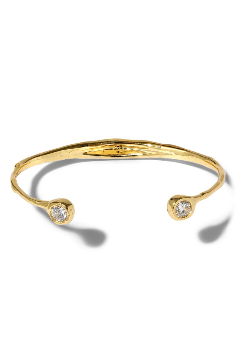 Alexis Bittar Asterales Skinny Cuff Bracelet, Alternate, color, Gold Stones