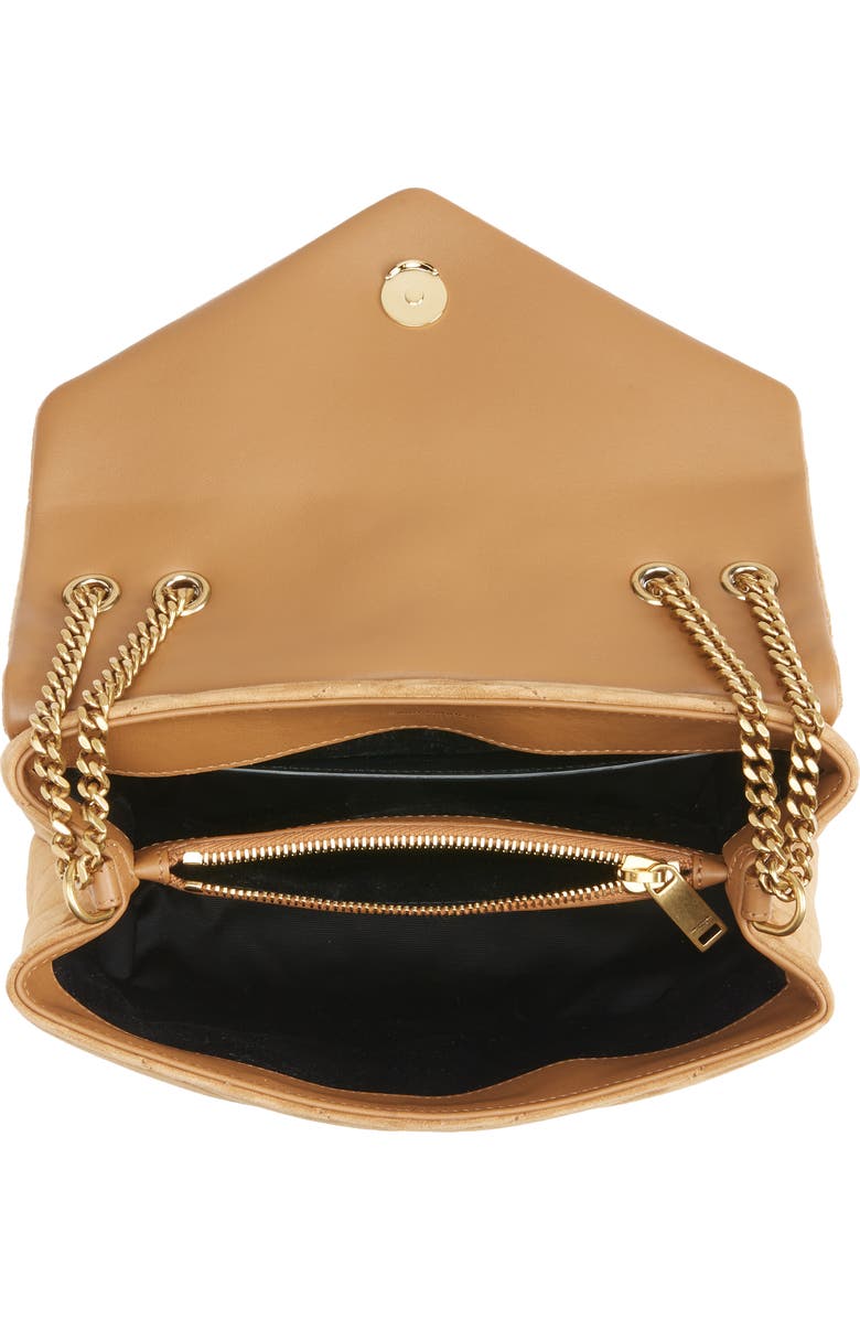 Saint Laurent Small LouLou Quilted Suede Shoulder Bag, Alternate, color,