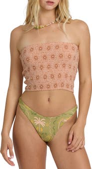Billabong Keep It Simple Smocked Tube Top