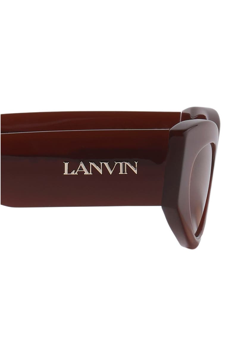 Lanvin Logo Sunglasses, Alternate, color, Brown-Cherry