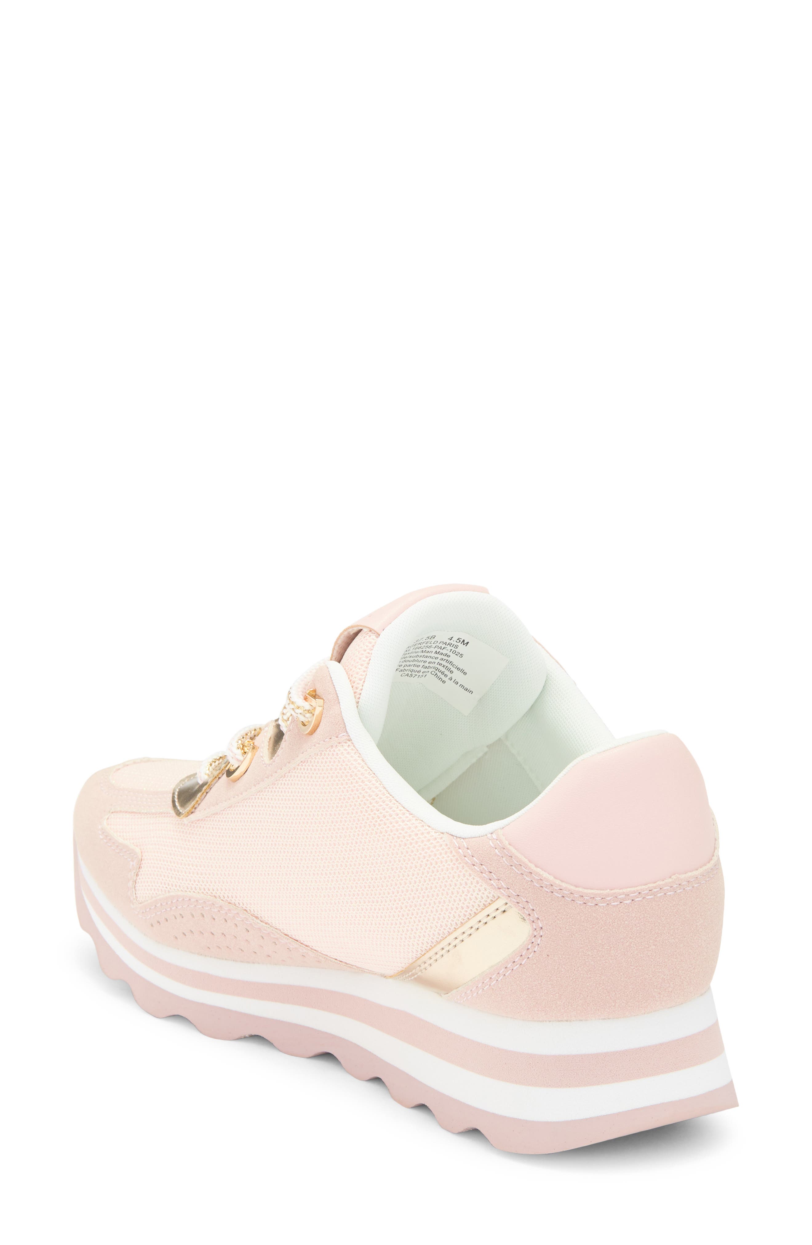 KARL LAGERFELD PARIS Masrina Lace Up Sneaker, Alternate, color, Light Blush
