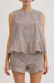 MAUDE CLUB Miller Stripe Shell
