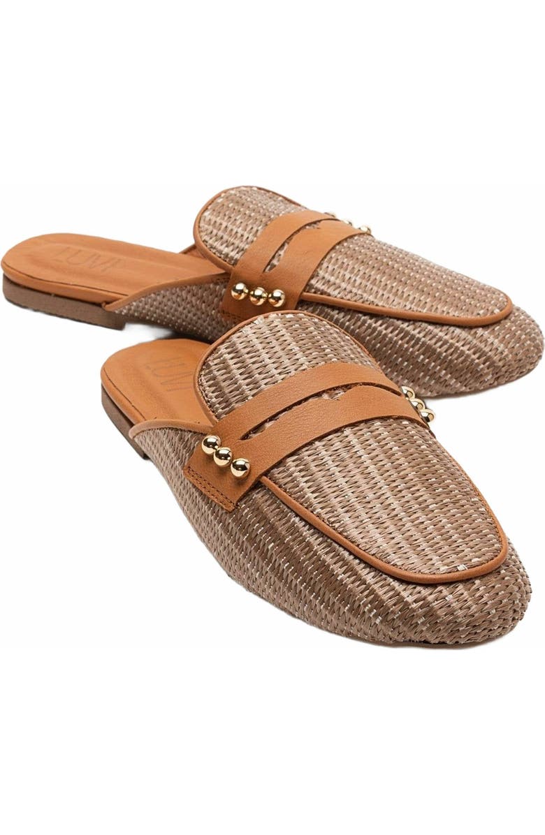 Forever & Always Shoes Patrizia Leather Mule, Main, color, Brown Leather