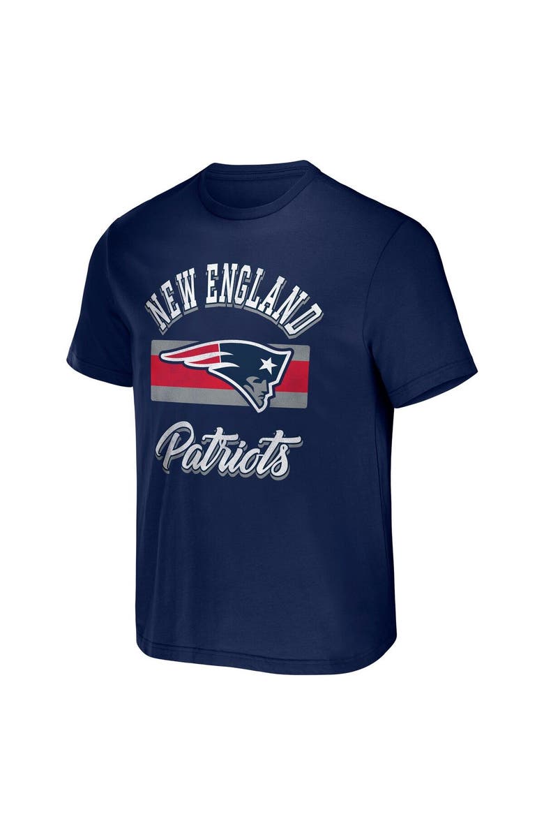 NFL X DARIUS RUCKER Men's NFL x Darius Rucker Collection by Fanatics Navy New England Patriots Stripe T-Shirt, Alternate, color,