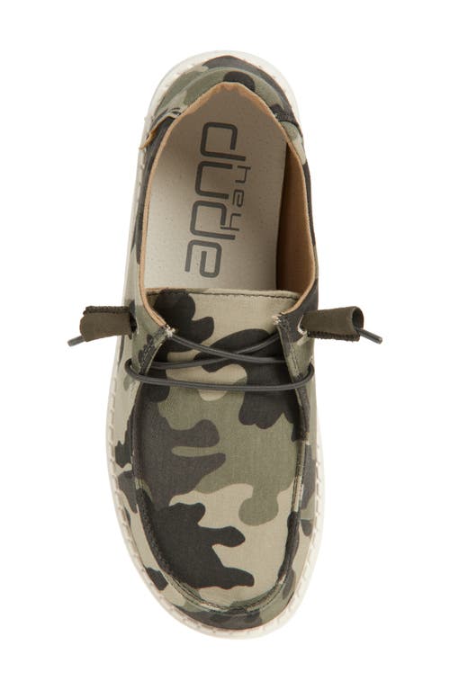 Hey Dude Wendy Slip-on Sneaker In Camo