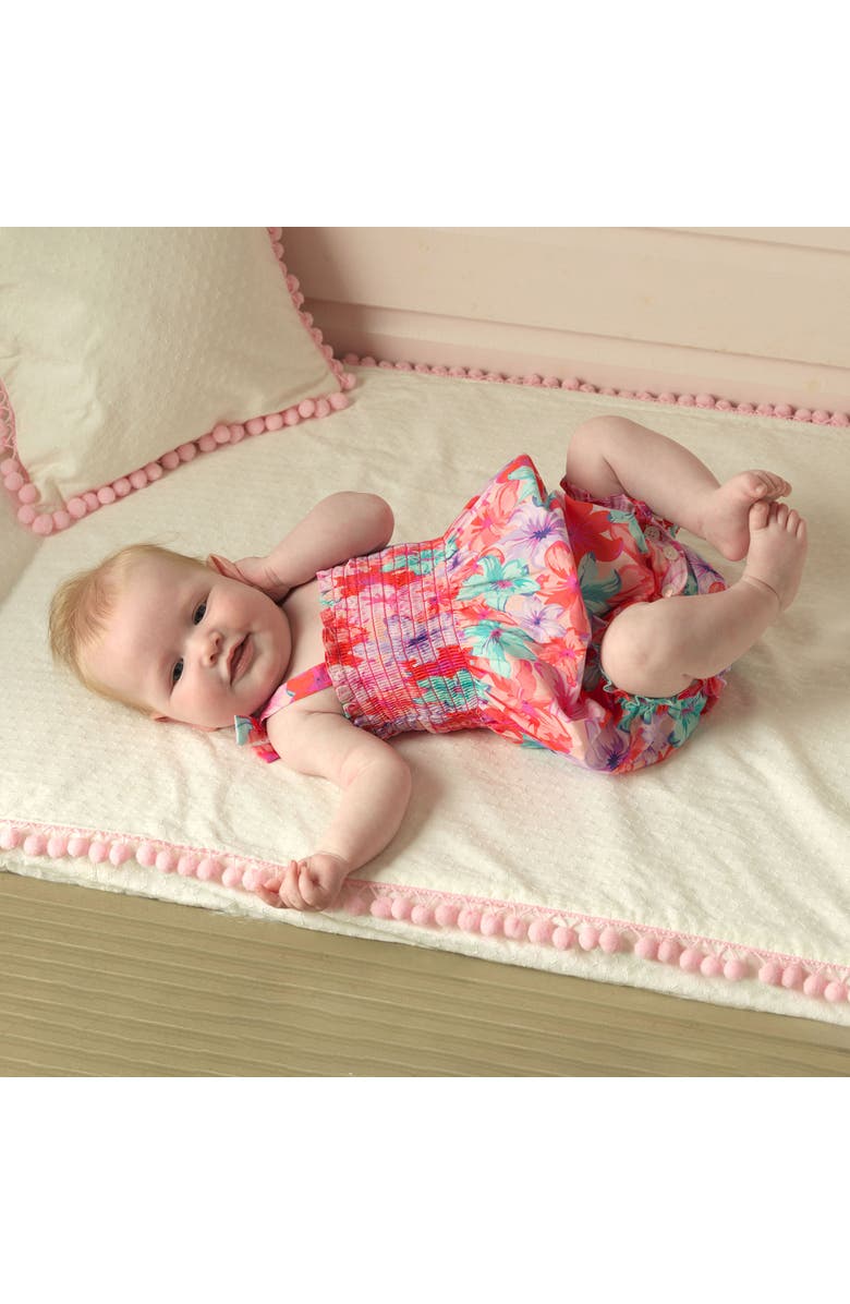 Rachel Riley Tropical Flower Bubble, Alternate, color, Pink