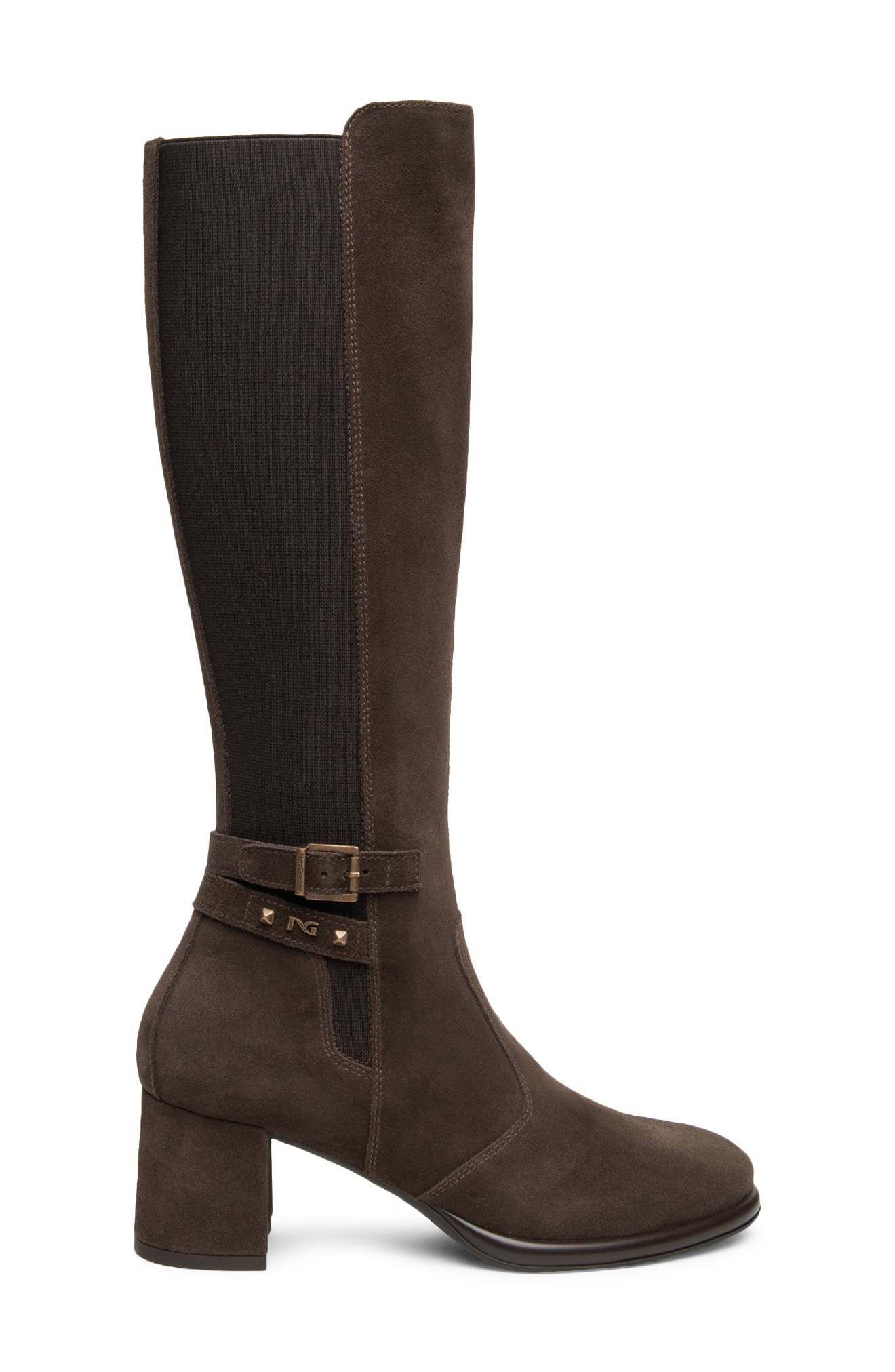 Stretch Knee High Boot, Alternate, color, CHOCOLATE