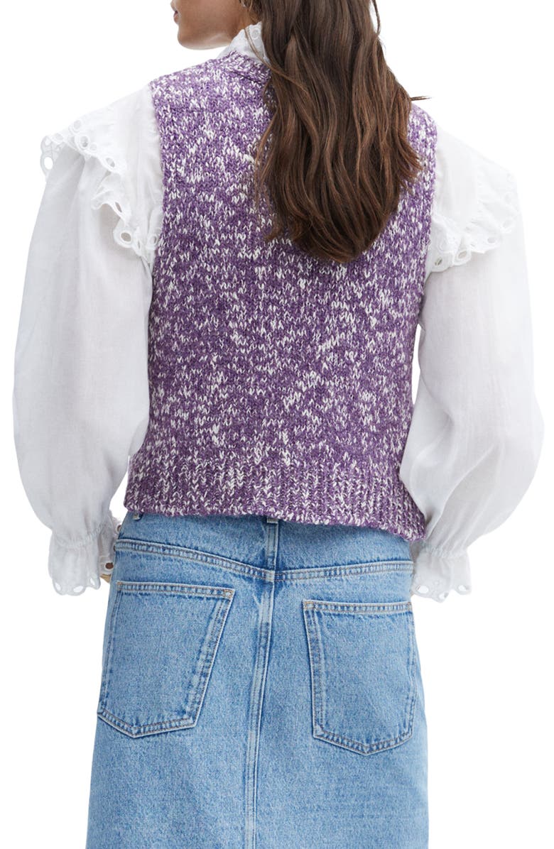 MANGO Crop Sweater Vest, Alternate, color, 