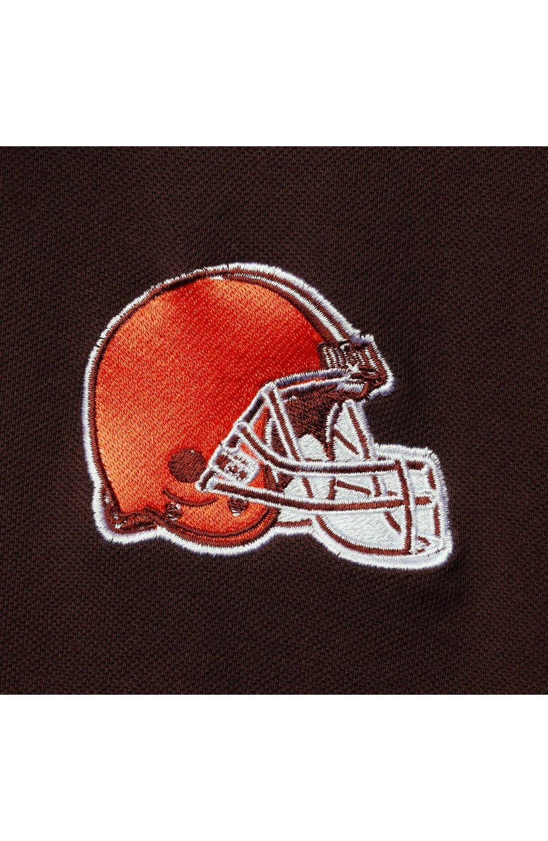 Tommy Hilfiger Men's Tommy Hilfiger Brown/Orange Cleveland Browns Logan Polo, Alternate, color, Brown