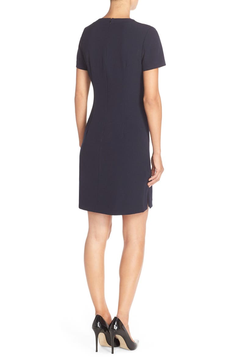 Front Lace Shift Dress, Alternate, color, NAVY