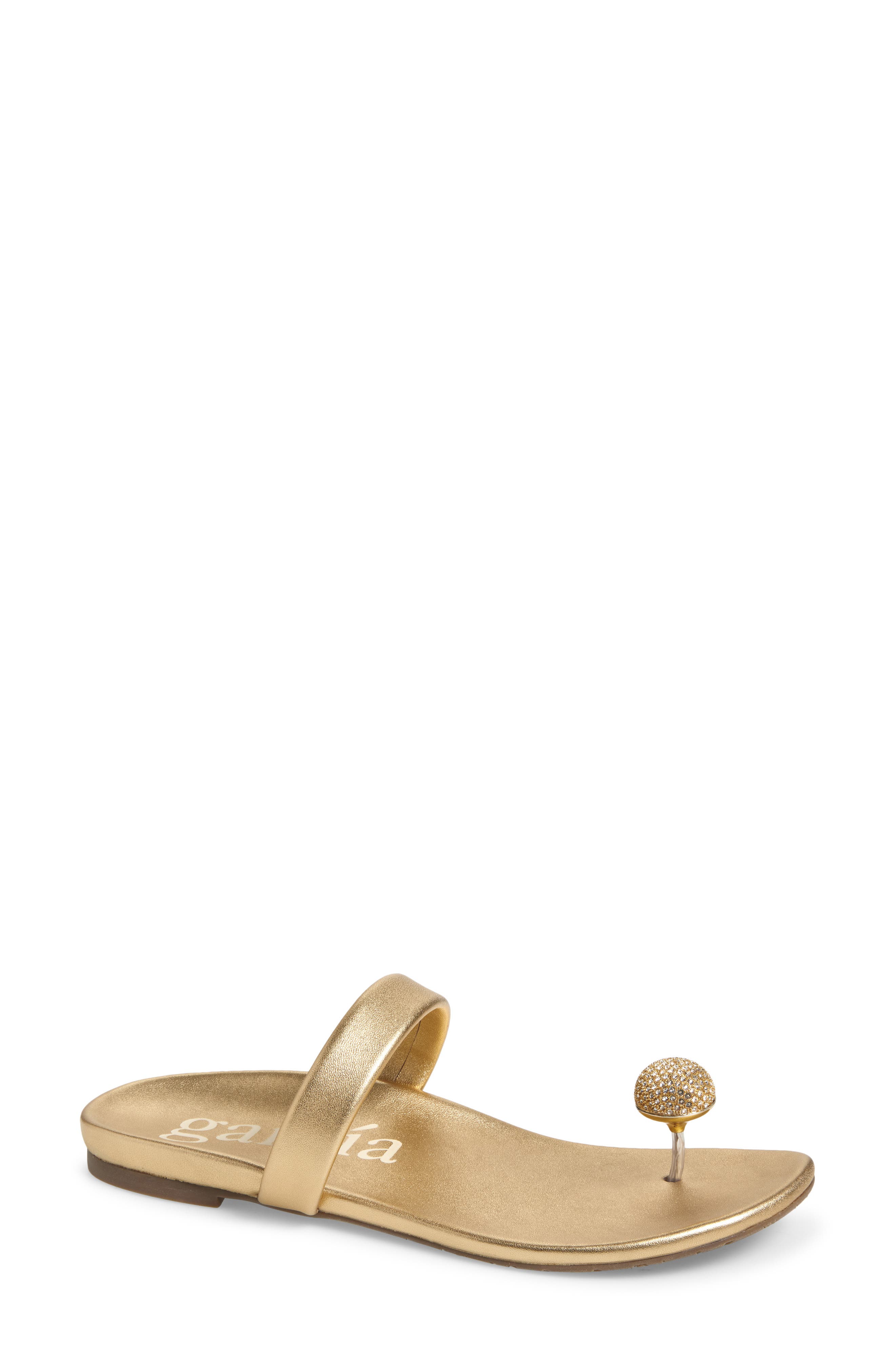 Pedro Garcia Bria Crystal Embellished Flip Flop, Main, color, 