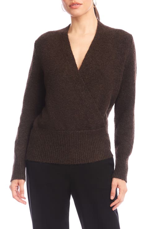 Surplice V-Neck Sweater