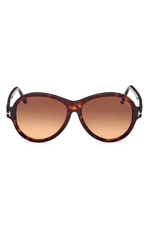 59mm Round Sunglasses