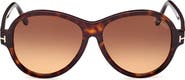 TOM FORD 59mm Round Sunglasses