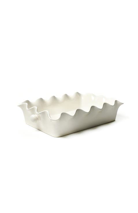 Signature White 14 Ruffle Casserole