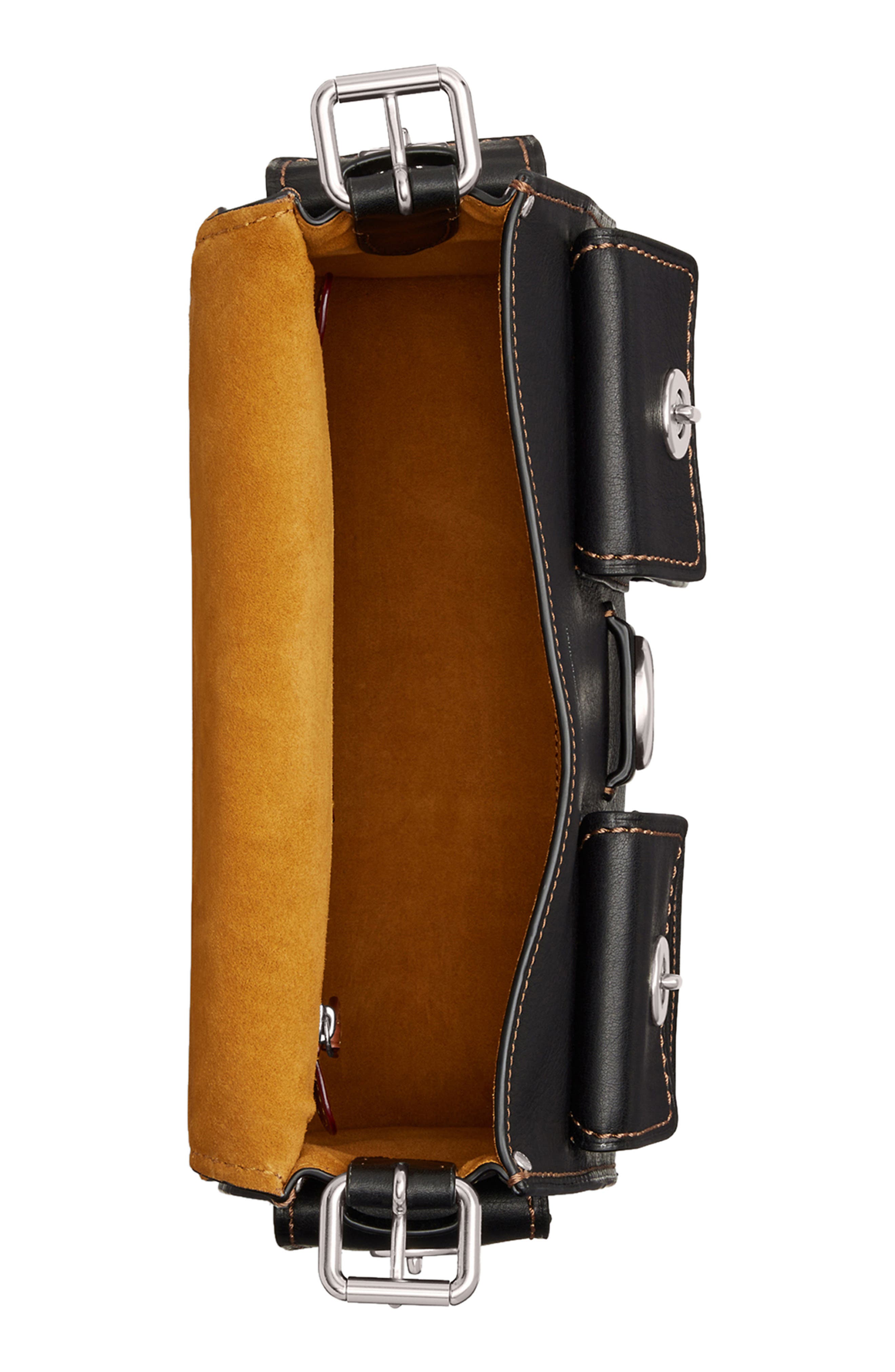 COACH Western Tabby Soft Cargo Leather Shoulder Bag, Alternate, color, Lh/Black