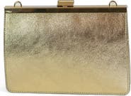 Persaman New York Metallic Leather Clutch