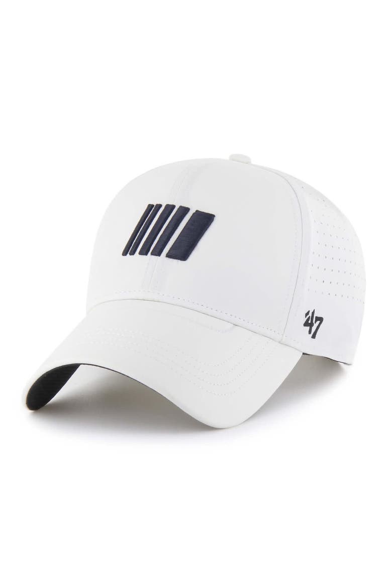 Men's '47  White NASCAR  MVP Adjustable Hat, Main, color, White