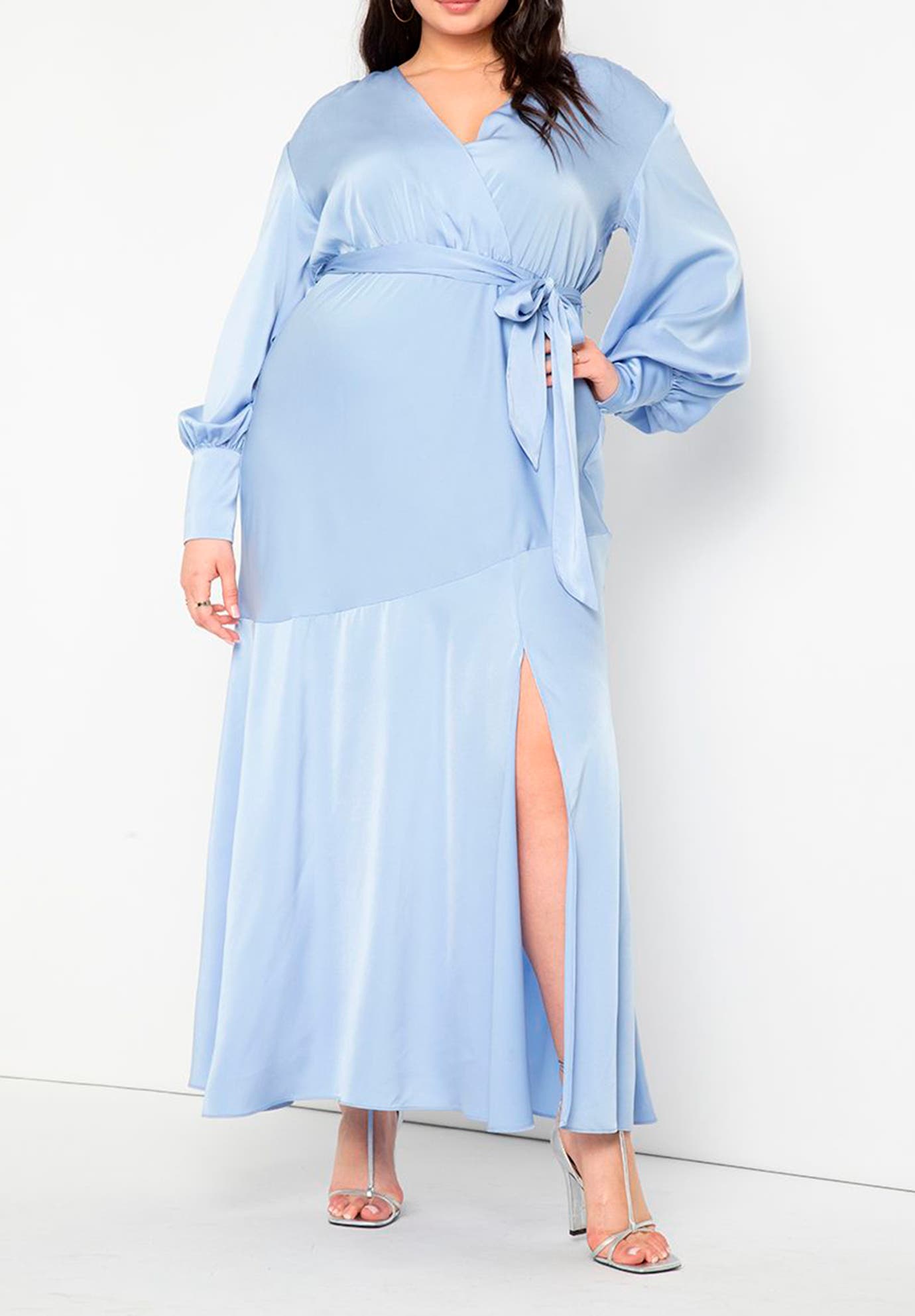Satin Maxi Dress - image 2