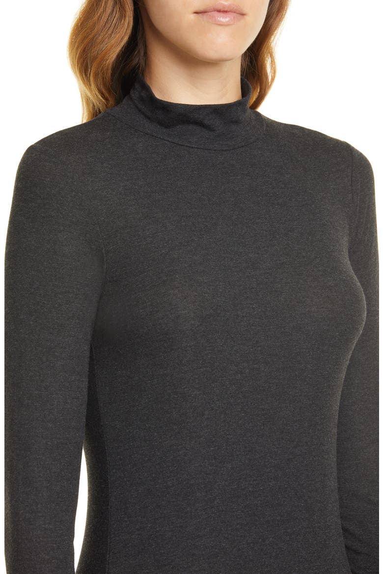 Relaxed Turtleneck Sweater, Alternate, color, CHARCOAL