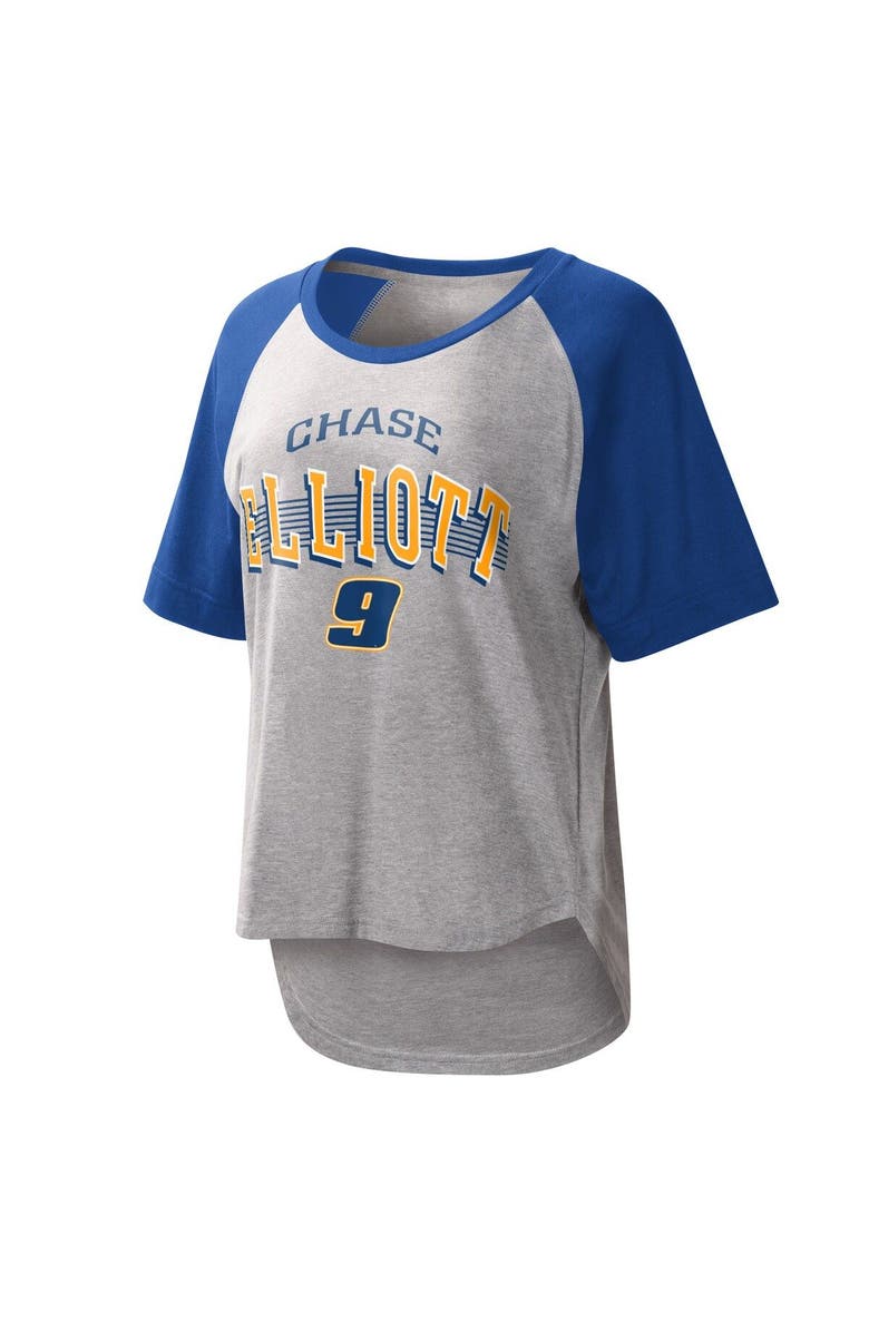 G-III 4HER BY CARL BANKS Women's G-III 4Her by Carl Banks Gray Chase Elliott Slugger T-Shirt, Alternate, color, 