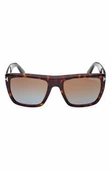 TOM FORD Alberto 55mm Gradient Square Sunglasses