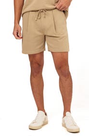 Threads 4 Thought Easton Pleated Mineral Wash Terry Cloth Shorts