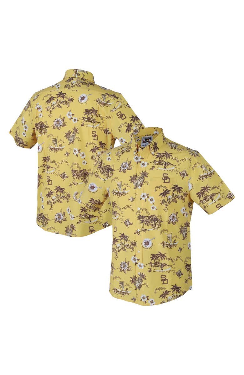 Reyn Spooner Men's Reyn Spooner Yellow San Diego Padres Kekai Button-Down Shirt, Alternate, color, Yellow
