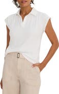 NIC+ZOE Coastal Crinkle Cotton Blend Top