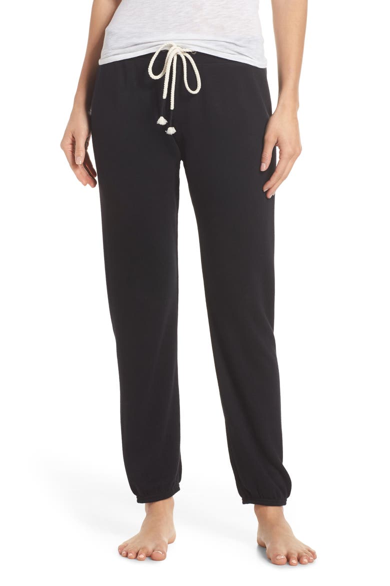 Dreamy Fleece Jogger Pants, Main, color, BLACK
