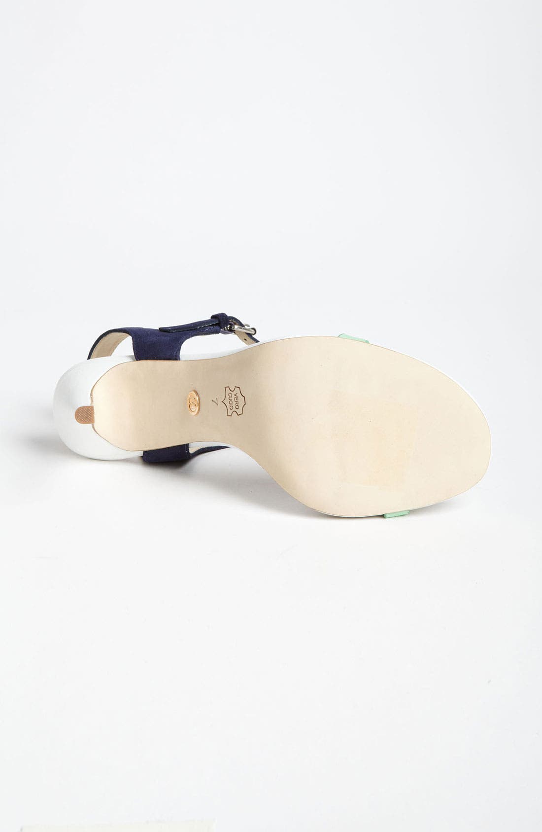 Charles David 'Flambe' Sandal, Alternate, color, MINT/ NAVY