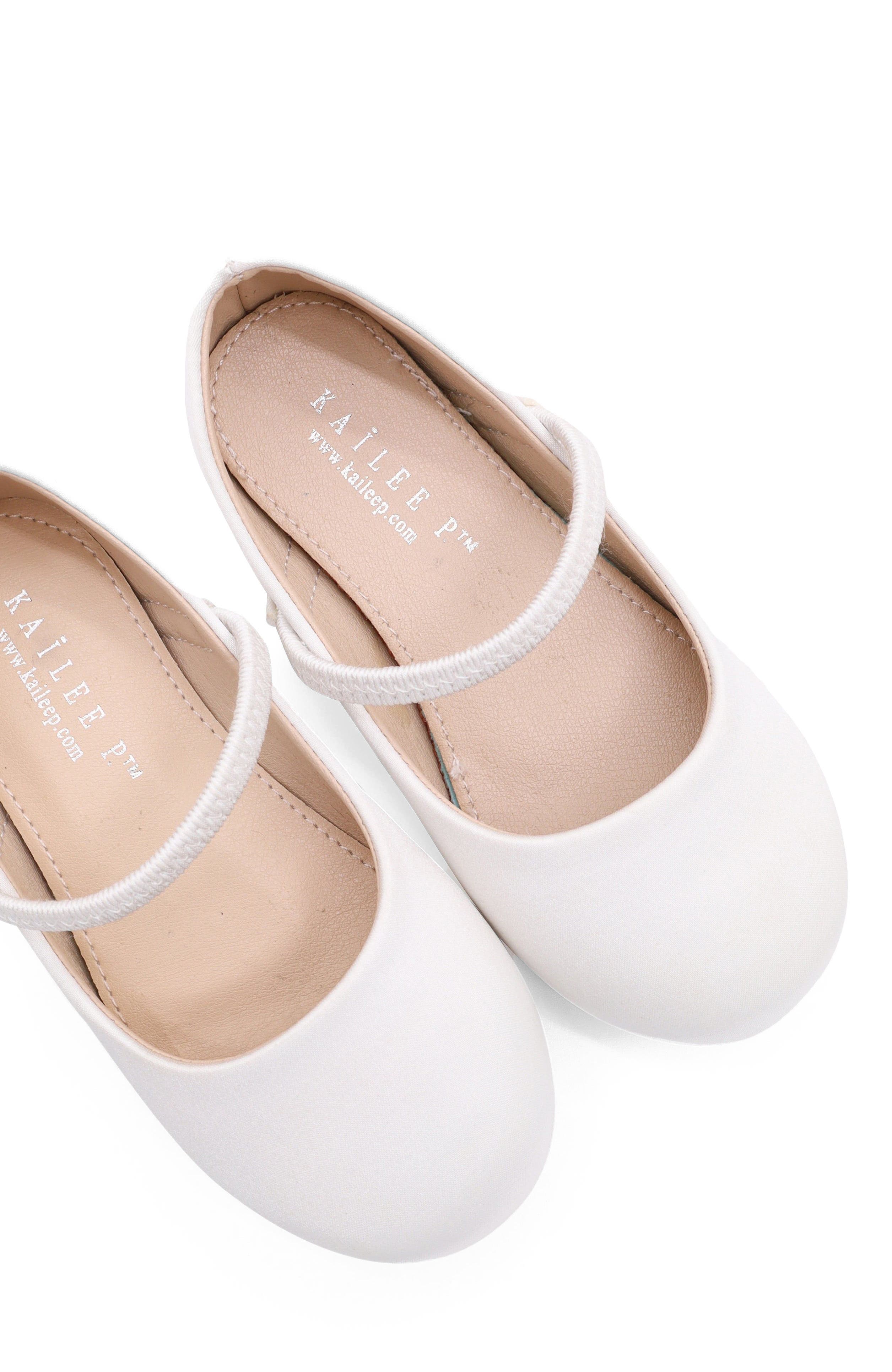 Kailee P Freeman Satin Mary Jane Flats, Alternate, color, 