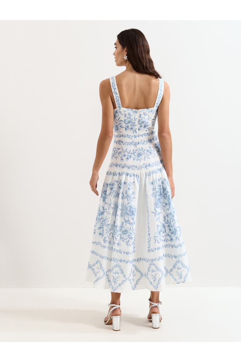 Torin Floral Dress, Alternate, color, Pale Blue
