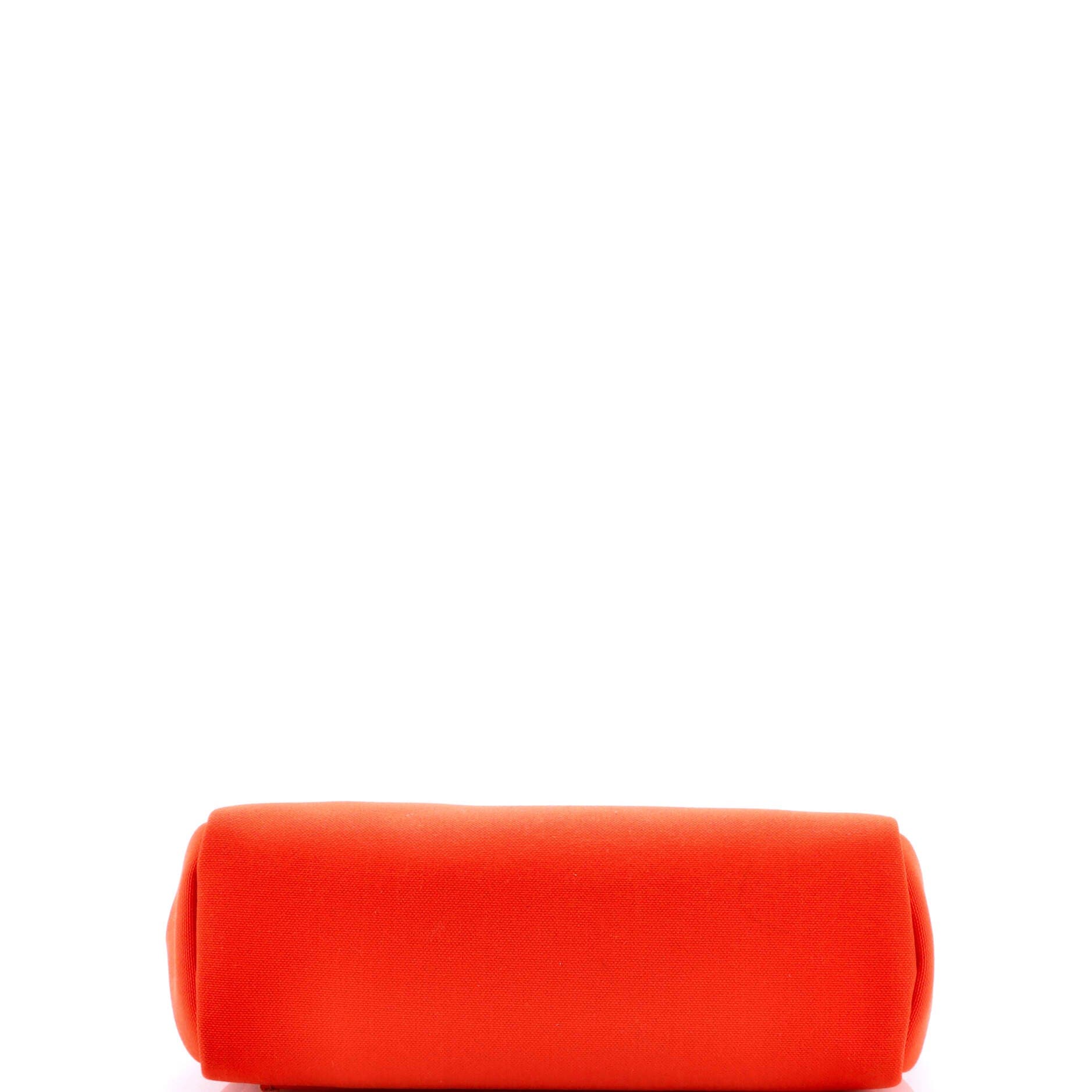 Pre-Owned Hermes Herbag Zip Leather and Toile 31, Alternate, color, Capucine