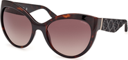 GUESS Logo Temple Cat Eye Sunglasses