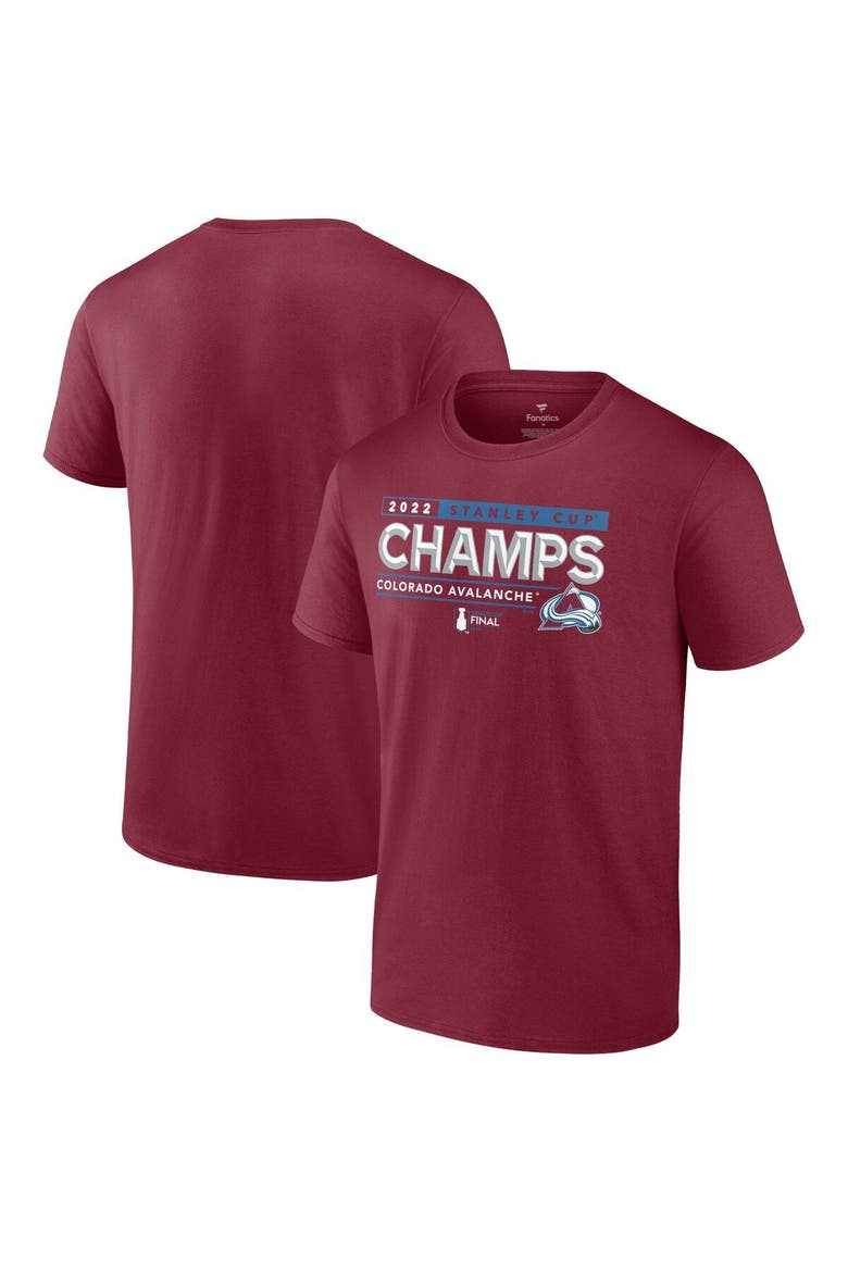 Men's Fanatics Branded Burgundy Colorado Avalanche 2022 Stanley Cup Champions Winger T-Shirt, Alternate, color, Burgundy
