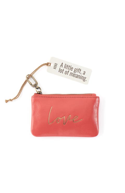 Sentiment Leather Pouch