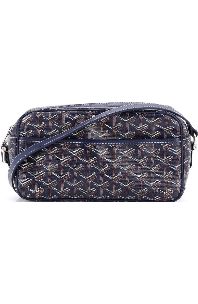 Pre-Owned Goyard Cap Vert Bag Coated Canvas, Main, color, Blue