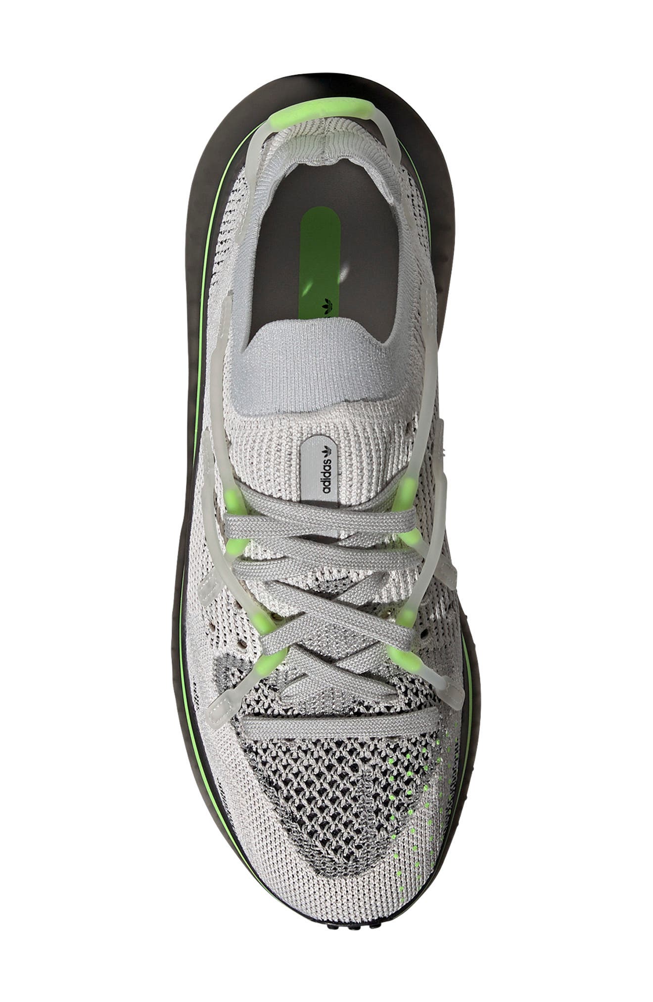 adidas 4D Fusio Sneaker, Alternate, color, Grey One/ Black/ Signal Green